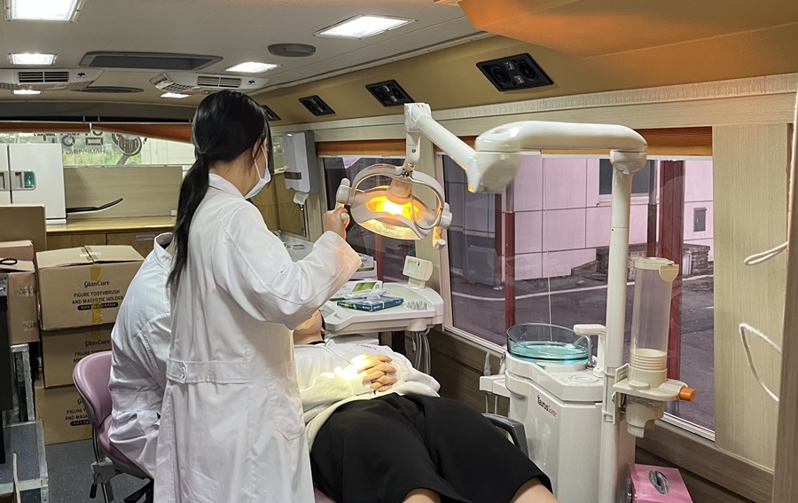 찾아가는 학교 구강보건실 안내 및 불소도포 실시